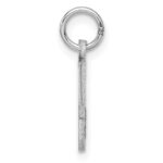 14kw Small Brushed Diamond-cut Number 5 Charm - Image 2