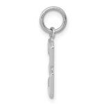 14kw Small Polished Number 3 Charm - Image 2