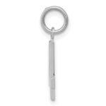 14kw Small Polished Number 4 Charm - Image 2