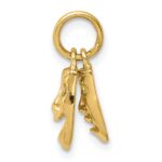 14k Comedy/Tragedy 2-Piece Charm - Image 2