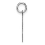 14k White Gold GRADUATION DAY Scalloped Edge Charm - Image 2