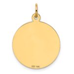 14k HAPPY GRADUATION DAY Engravable Disc Charm - Image 4