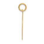 14k PUG 20mm Engravable Disc Dog Charm - Image 2