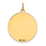 14k SIBERIAN HUSKY 20mm Engravable Disc Dog Charm - Image 4