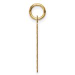 14k Polished Razor Blade Charm - Image 2