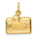 14k 3-D Polished Camera Charm - Image 4