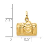 14k 3-D Polished Camera Charm - Image 3