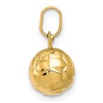 14k 3-D Soccer Ball Charm - Image 2
