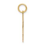 14k The Kids Small Girl with Bow Engravable Kiss Charm - Image 2