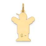 14k The Kids Small It's a Boy Engravable Love Charm - Image 4