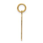 14k The Kids Small Boy with Haircut Engravable Kiss Charm - Image 2