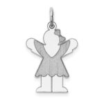 Sterling Silver Rhodium-plated Love Kid Charm