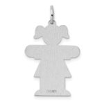 Sterling Silver Rhodium-plated Kid Charm - Image 4