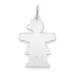 Sterling Silver Rhodium-plated Kid Charm - Image 4