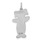 Sterling Silver Rhodium-plated Country Side Cuddle Charm - Image 3
