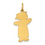 Sterling Silver Gold-plated Class of 2026 Girl Cuddle Charm - Image 3