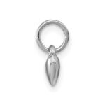 14k Two-tone Diamond LOVE with Poem on Reverse with Heart Charm 12mm Heart Locket - Image 5