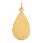14k 28x16mm Teardrop Non-enameled Medical Jewelry Pendant - Image 4