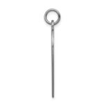 14k White Gold 24mm Heart-Shaped Red Enameled Medical Jewelry Pendant - Image 2