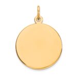 10K  Plain .018 Gauge 16.75x16.75mm Circular Engravable Disc Charm