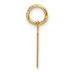 14k Plain .013 Gauge Engravable Rectangular 10.3x6.3mm Disc Charm - Image 2