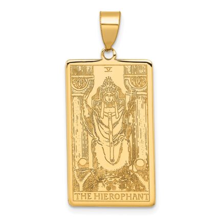 14ky The Hierophant Tarot Card Pendant
