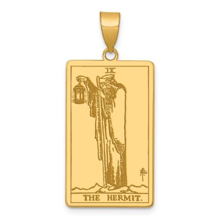 14ky The Hermit Tarot Card Pendant