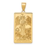 14ky Temperance Tarot Card Pendant