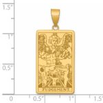 14ky Judgement Tarot Card Pendant - Image 4