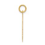 14k .013 Depth Engravable Girl Head Charm - Image 2