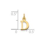 14ky Cutout Letter D Initial Pendant - Image 2