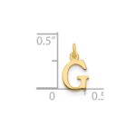 14ky Cutout Letter G Initial Pendant - Image 2
