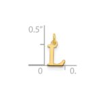 14ky Cutout Letter L Initial Pendant - Image 2