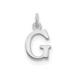 14kw Cutout Letter G Initial Pendant