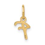 14KY Upper case Letter F Initial Charm - Image 3