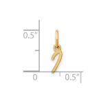 14KY Upper case Letter I Initial Charm - Image 4