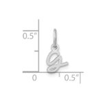 14KW Upper case Letter G Initial Charm - Image 3