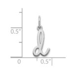 14KW Lower case Letter D Initial Charm - Image 3