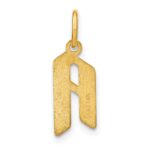 14KY Letter A Initial Pendant - Image 4