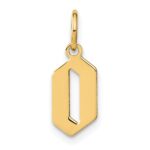 14KY Letter O Initial Pendant