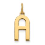 14ky Letter A Initial Pendant