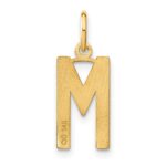 14ky Letter M Initial Pendant - Image 3
