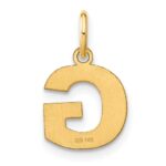 14ky Letter G Initial Pendant - Image 3