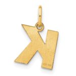 14ky Letter K Initial Pendant - Image 3
