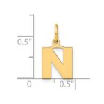 14ky Letter N Initial Pendant - Image 4