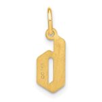 14KY Lower case Letter B Initial Pendant - Image 4