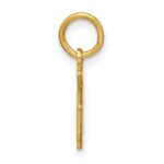 14KY Lower case Letter D Initial Pendant - Image 2