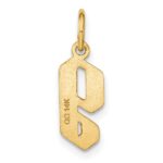 14ky Lowercase Letter G Initial Pendant - Image 3