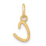14K Uppercase Letter C Initial Charm - Image 3
