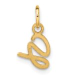 14K Uppercase Letter G Initial Charm - Image 3